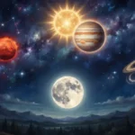Saturn Retrograde, Sun Jupiter, Full Moon